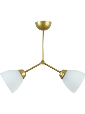 Normadia 150 cm Modern Beyaz Cam Avize, Cafe, Mutfak ve Salon Için Şık Tasarım