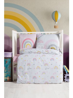 Nurcan Bebe Ranforce %100 Pamuk Bebek Nevresim Takımı - Rainbows