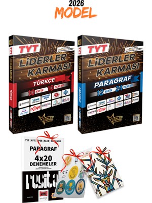 2026 Model Liderler Karması 10 Yayın 10 Deneme Tyt Türkçe ve Tyt Paragraf 24 Deneme Seti (Hediyeli)
