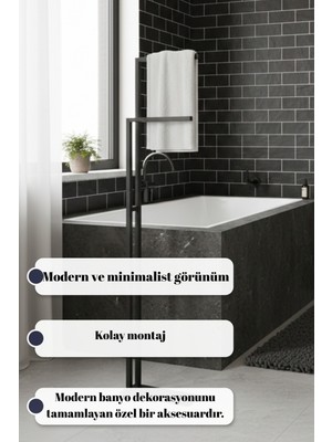 Grandmix Ayaklı Askılık Banyo ve Yatak Odası Için Askılık