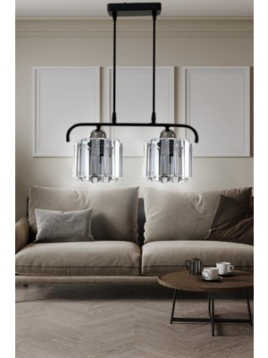 Normadia Parlak Kristal Taşlı Lüks Sarkıt Avize, Şık ve Zarif Aydınlatma