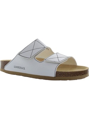 Lumberjack 2 BANDS SANDAL Beyaz Kadın Terlik