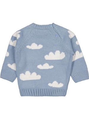 Civil Baby Cloud  Örgü 6-18 Ay Kazak - Mavi 6-9 Ay