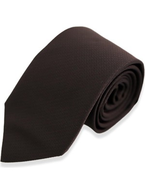 Uki Kahve Desenli Kravat