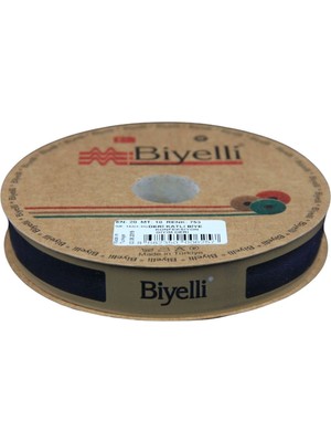 Pazarcan Biye Deri Katlı 753 Lacivert 2 cm 25 Metre Polyester