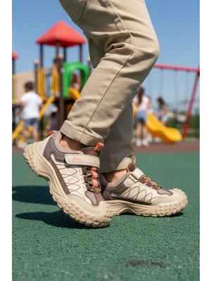Marcokids 22676 F Kaymaz Taban Bej Kahve Erkek Çocuk Spor Ayakkabı