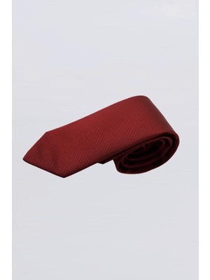 Uki Bordo Desenli Kravat