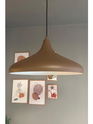 Normadia Sütlü Kahve Renkli Avize, Modern Iç Mekan Dekorasyon Için Tasarım