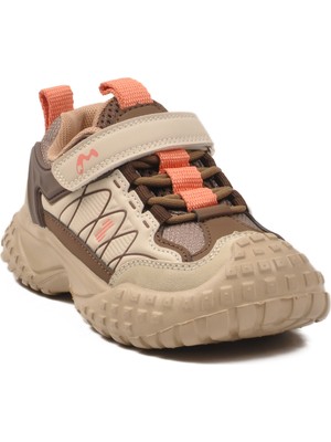 Marcokids 22677 Cırtlı Kaymaz Taban Bej Kahve Erkek Çocuk Spor Ayakkabı