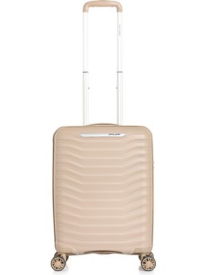 Pierre Cardin Kabin Boy Vizon Valiz - Polipropilen Dayanıklı Tekerlekli Unisex Seyahat Valizi 04PC7020-03-VİZON