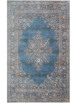 Hoom Rugs Petra 18 Mavi Makine Halısı