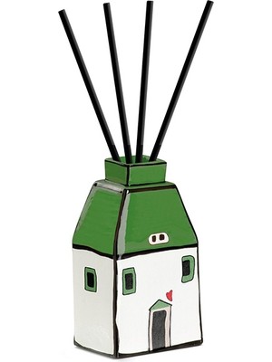 Egan Italy Le Casette Çubuklu Koku Difüzörü 6 cm x 11 cm Yeşil