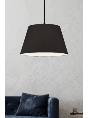 Normadia Konik Kumaş Tavan Sarkıt Avize, Büyük Boy, Şık ve Modern Tasarım