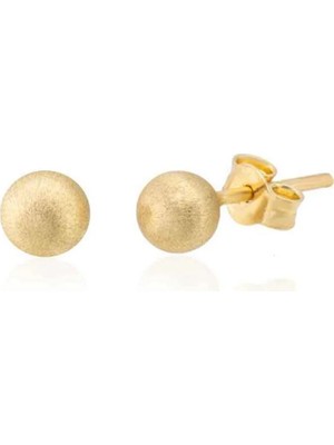 Hakan Mücevherat Top Küpe 14 Ayar Altın