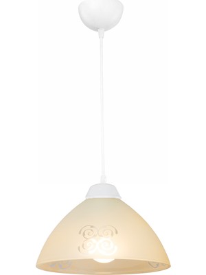 Normadia Şık Krem Cam Sarkıt Avize, Oturma Odası, Yatak Odası, Mutfak ve Koridor Için