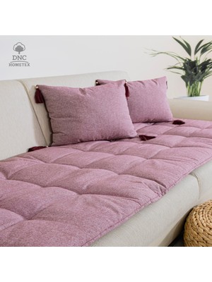 DNC Hometex Keten Koltuk Pedi / Koltuk Şiltesi - Evcil Hayvan Dostu, Makinede Yıkanabilir Ölçü Seçenekli.