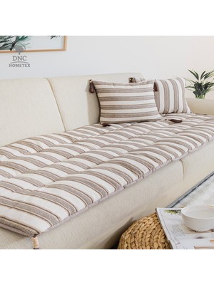 DNC Hometex Keten Koltuk Pedi / Koltuk Şiltesi - Evcil Hayvan Dostu, Makinede Yıkanabilir Ölçü Seçenekli.