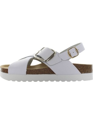 Lumberjack Crossed Bands Sandal Beyaz Kadın Sandalet