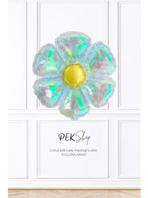 Pekshop Hologram Papatya Folyo Balon