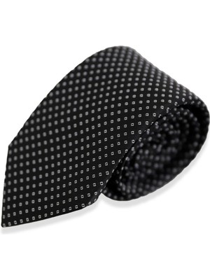 Uki Siyah Desenli Kravat