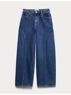 Marks & Spencer Western Tarzı Geniş Kalıp Jean