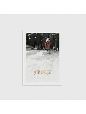 Domirus Schindler's List (1993) Film Posteri Çerçevesiz Poster Duvar Dekorasyonu