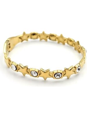 Royaleks Taşlı Yıldız Bilezik - Altın