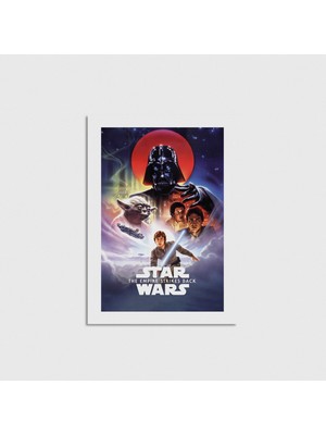 Domirus Star Wars: The Empire Strikes Back (1980) Film Posteri Çerçevesiz Poster Duvar Dekorasyonu