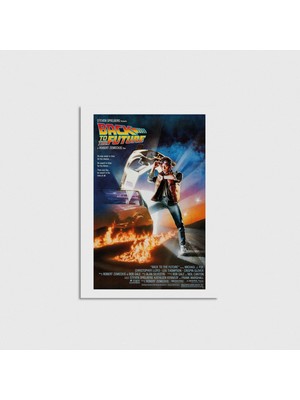 Domirus Back To The Future (1985) Film Posteri Çerçevesiz Poster Duvar Dekorasyonu