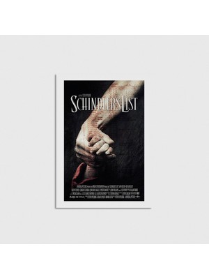 Domirus Schindler's List (1993) Film Posteri Çerçevesiz Poster Duvar Dekorasyonu