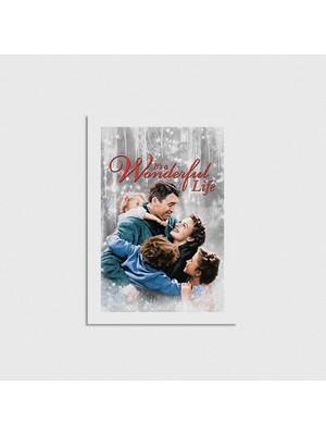 Domirus It's A Wonderful Life (1946) Film Posteri Çerçevesiz Poster Duvar Dekorasyonu