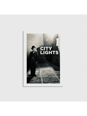 Domirus City Lights (1931) Film Posteri Çerçevesiz Poster Duvar Dekorasyonu