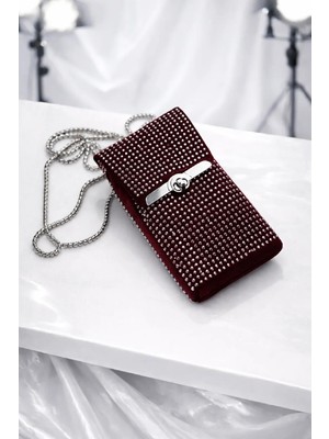 Mckanzie 01 Komple Taşlı Telefonluk Model Çevirme Tokalı Çanta