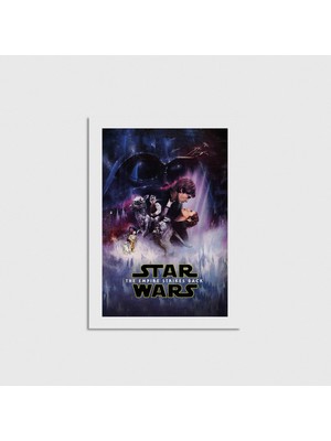 Domirus Star Wars: The Empire Strikes Back (1980) Film Posteri Çerçevesiz Poster Duvar Dekorasyonu
