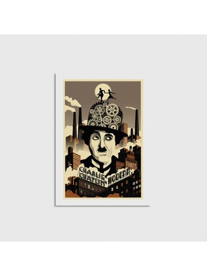 Domirus Modern Times (1936) Film Posteri Çerçevesiz Poster Duvar Dekorasyonu