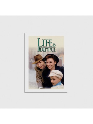 Domirus Life Is Beautiful (1997) Film Posteri Çerçevesiz Poster Duvar Dekorasyonu