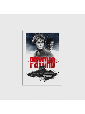 Domirus Psycho (1960) Film Posteri Çerçevesiz Poster Duvar Dekorasyonu
