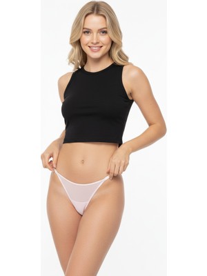 Bonbon Kadın Tül Transparan String BB2056