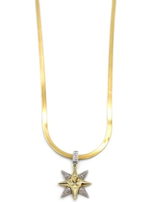 Royaleks Kuzey Yıldızı Italyan Zincir Kolye - Altın