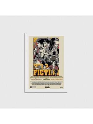 Domirus Pulp Fiction (1994) Film Posteri Çerçevesiz Poster Duvar Dekorasyonu