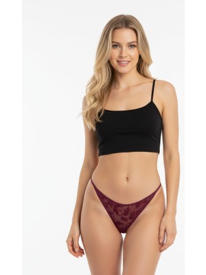 Bonbon Kadın 2 li Dantelli String ve Slip Külot Set BB2156