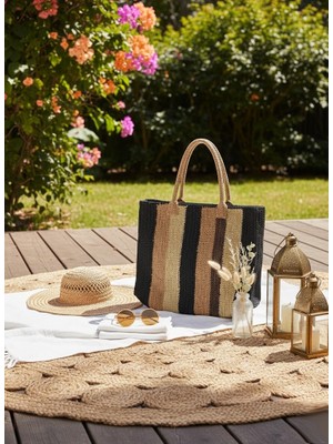 SNM Büyük Boy El Örgü Bayan Çantası