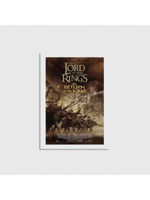 Domirus The Lord Of The Rings: The Return Of The King (2003) Film Posteri Çerçevesiz Poster Duvar Dekorasyonu