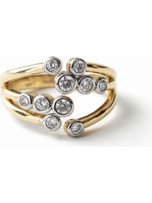 Diva Viva - Cosmic Drop Çoklu Taşlı Yüzük (KOD-432)