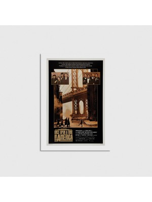 Domirus Once Upon A Time In America (1984) Film Posteri Çerçevesiz Poster Duvar Dekorasyonu