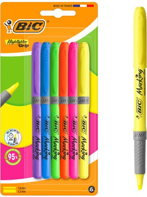 Bic Marking Highlighter Grip 6'lı Blister