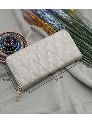 womancraft Kapitone Fermuarlı Kadın Cüzdan