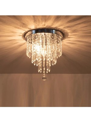 Normadia Krom Taşlı Modern Salon Avize, Şık ve Parlak Aydınlatma Çözümü