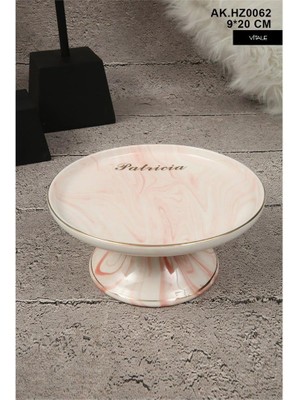 Vitale Pembe Seramik Dekoratif Kase AK.HZ0062