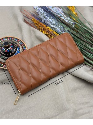 womancraft Kapitone Fermuarlı Kadın Cüzdan